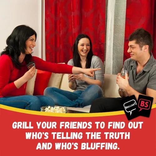 Miniatura 9 de Brilliant or BS? Un juego de trivia para conocerlo todos y grandes mentirosos gordos Divertido juego de trivia para amigos y familiares 4-6
