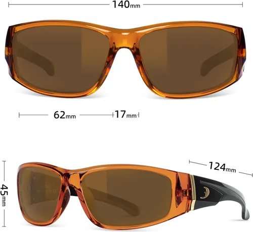 Miniatura 22 de BNUS - Gafas de sol polarizadas con lente de cristal Corning, alta definición, a la moda y resistentes a los arañazos