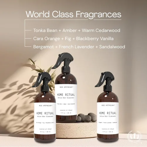 Miniatura 4 de Muse Apothecary Home Ritual - Spray eliminador de olores activo, desodorante en aerosol para muebles y eliminador de olores de baño para el hogar
