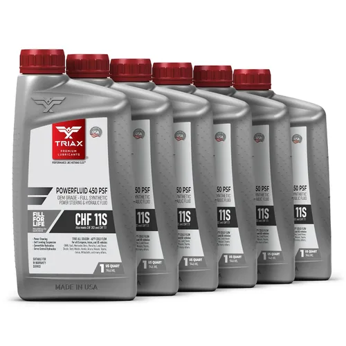 TRIAX Powerfluid 450 PSF - CHF 11S - Líquido hidráulico sintético de larga duración y dirección asistida compatible con Audi, Bentley, BMW,