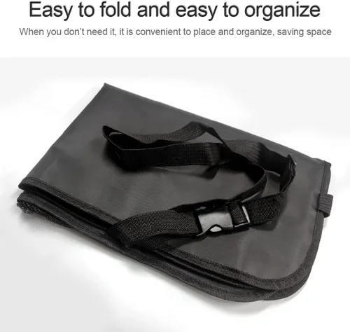 Miniatura 4 de Organizador de respaldo de asiento de automóvil, impermeable y duradero con soporte de mesa de 10 pulgadas, 9 bolsillos de almacenamiento