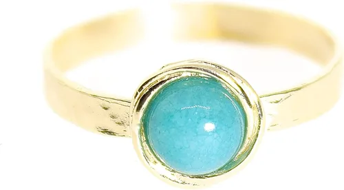 Miniatura 13 de Anillo de oro de piedras preciosas, anillo de piedra chapada en oro de 14 quilates, anillo de piedra apilable, anillo de oro de piedra pequeña