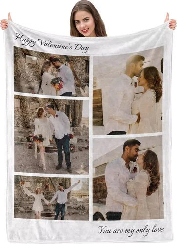 Miniatura 15 de Manta personalizada con imagen, mantas personalizadas para adultos y niños, manta de fotos personalizable, mantas personalizadas como regalo para 5