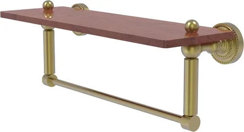 Miniatura 4 de Allied Brass DT-1TB-16-IRW Dottingham Collection - Toallero integrado de madera IPE de 16 pulgadas, color bronce antiguo