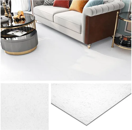 Miniatura 9 de Livelynine – Azulejos de despegar y pegar negro mate para el suelo del baño, azulejos impermeables para pegar en el suelo de la cocina, sótano, piso