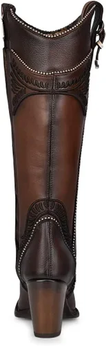 Miniatura 5 de Cuadra Botas altas de mujer en piel bovina con cremallera marrón