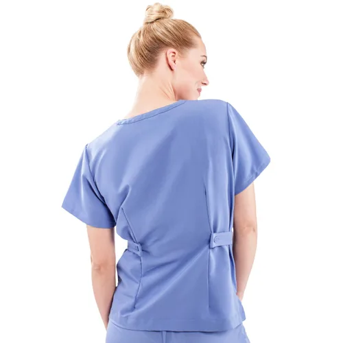 Miniatura 2 de ave - Camiseta médica para mujer, Park ave, camisa para exfoliar con efecto adelgazante, ideal para enfermeras, color azul techo, talla XS