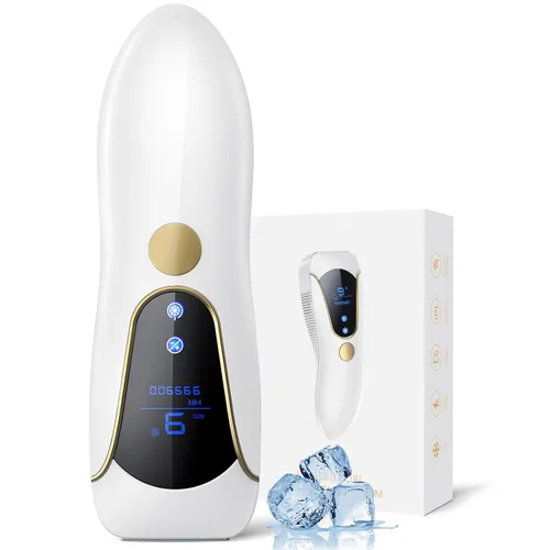 Finequin Depilación Láser para Mujeres y Hombres, Dispositivo IPL Air 15 con Enfriamiento por Aire y Refrigeración por Hielo para Resultados Casi