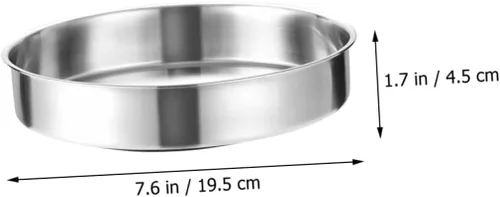 Miniatura 2 de Estante de almacenamiento giratorio de acero inoxidable Organizador de plato giratorio de cocina 1 pieza Bandeja de almacenamiento de especias Caja
