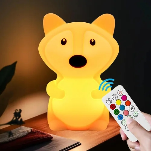 Miniatura 12 de Luces nocturnas de conejo de gran tamaño, lámpara de noche para dormitorio, resistente a la rotura, cuidado de los ojos, brillo ajustable, ajuste