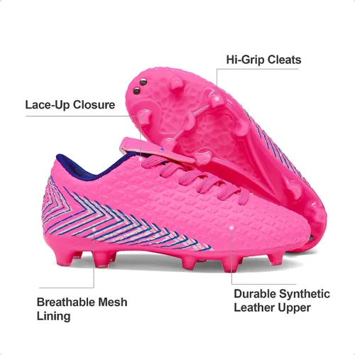 Miniatura 5 de DREAM PAIRS Boys Girls Outdoor Soccer Cleats Firm Ground Football Shoes for LittleBig Kid