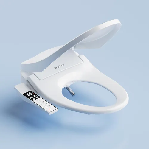 Miniatura 11 de Lotus Bidet ATS-2000 Elongated, Premier Class, Purestream Function(Constipation Relief) Heated Seat With Wireless Remote Control, Unlimited Warm