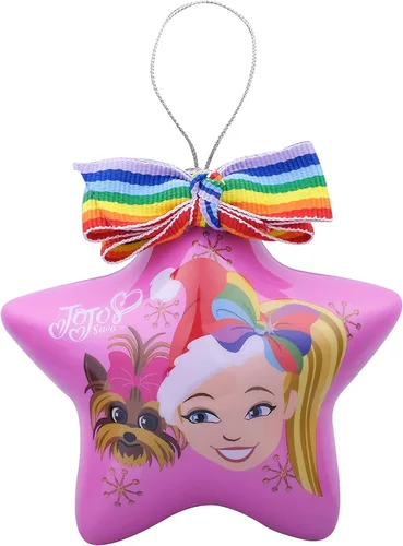 Miniatura 8 de Ruz JoJo Siwa - Juego de adornos de Navidad de estrella y unicornio, decoración de árbol para interiores y exteriores, paquete de 2