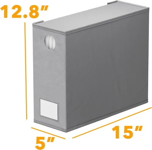 Miniatura 7 de SpaceAid Paquete de 6 organizadores y almacenamiento de sábanas, organizador de sábanas plegable con ventana para armario de lino, juego de carpetas