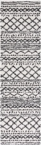 Miniatura 105 de SAFAVIEH Colección Arizona Shag ASG741L Tapete de área, 1.6 pulgadas de grosor, diseño marroquí, no desprende pelusa, de fácil cuidado, para sala