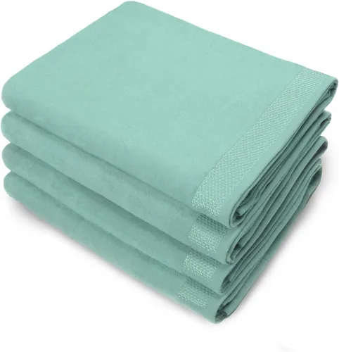 Miniatura 15 de Kaufman - Toallas de baño de terciopelo de color sólido, toalla de playa, toalla de piscina, 100% algodón, 30 x 60 pulgadas, toalla absorbente