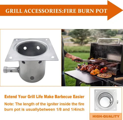 Miniatura 6 de Repuestos de olla de combustión para parrilla de pellets Traeger, compatible con parrilla Traeger y la mayoría de las parrillas Pit Boss