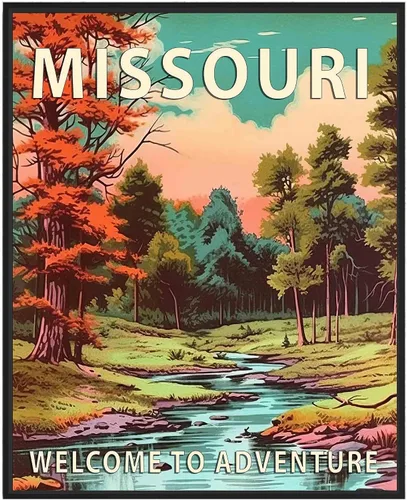 Miniatura 43 de Póster artístico de Alaska, decoración artística de paisaje retro de Estados Unidos, pintura de montaña y paisaje de aventura para dormitorio, sala