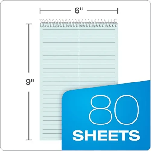 Miniatura 2 de Tops Prism 6 x 9 Gregg Ruled Steno Cuaderno, 80 perforadas hojas/libro, Azul 80