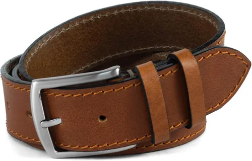 Miniatura 2 de HoffeBelts Cinturón de cuero de grano completo hecho a mano para hombre, estilo casual, cinturón de cuero personalizado en caja de regalo