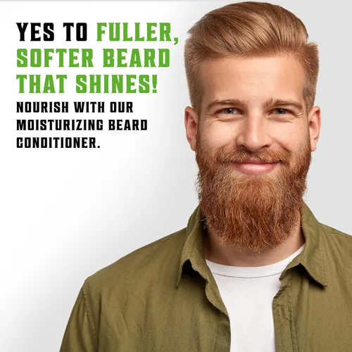 Miniatura 4 de Best Deal Juego de acondicionador para barba con aceite de argán y jojoba, suaviza y fortalece: menta natural y aroma a eucalipto, champú para barba
