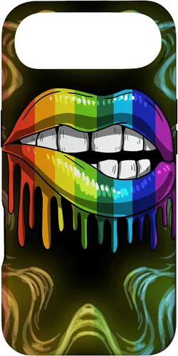 Miniatura 27 de Rainbow Lip Drip Lesbiana Gay Pride Bisexual Transgénero LGBT Funda para iPhone 17