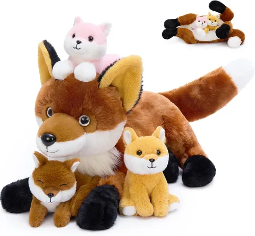 Miniatura 29 de BENINY Peluche de conejo rosa grande de 24 pulgadas – Conejito de peluche grande de Pascua, regalos para niñas y bebés, sorpresa de peluche con 3