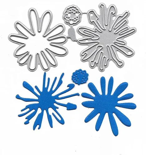 Miniatura 3 de 1 troquel de corte de flores de margarita, troqueles de flores, plantillas de corte de metal DIY Scrapbooking Artist para álbumes de recortes, Flor