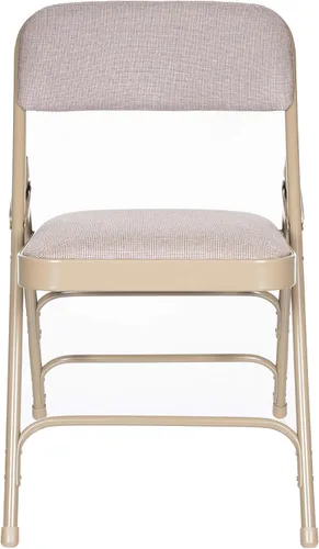 Miniatura 4 de OEF Furnishings Serie OEF2300 - Sillas plegables de doble bisagra con triple apoyo, tapizado de tela de alta calidad y servicio pesado