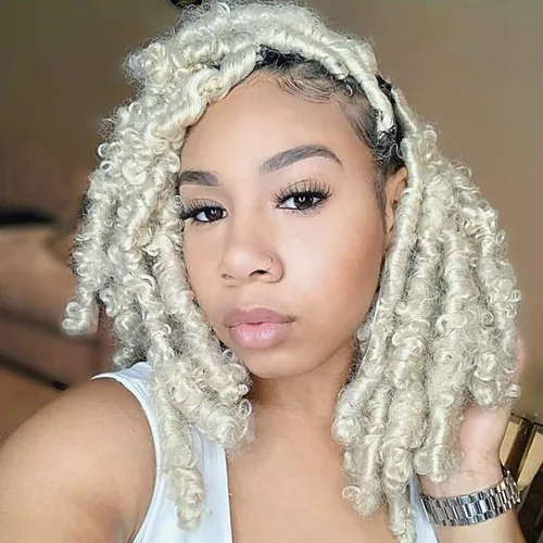 Miniatura 10 de Beyond Beauty Cabello de Ganchillo Spring Twist 90 hebras 8 pulgadas Spring Twists Esponjosas Trenzado, Trenzas de Ganchillo Spring Twist Bomb Twist