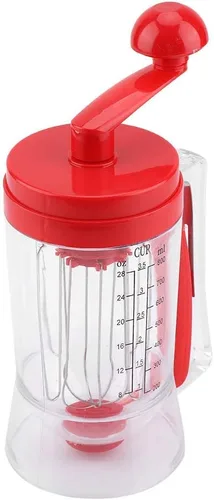 Miniatura 6 de Dispensador de masa, ABS manual de mano para panqueques magdalenas mezclador de masa dispensador licuadora máquina herramienta para hornear