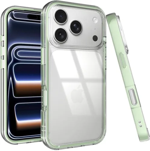 Miniatura 19 de Puxicu Funda acrílica 2 en 1 para iPhone 11 Pro, antiamarilleo, protección de grado militar, funda delgada a prueba de caídas para iPhone 11 Pro