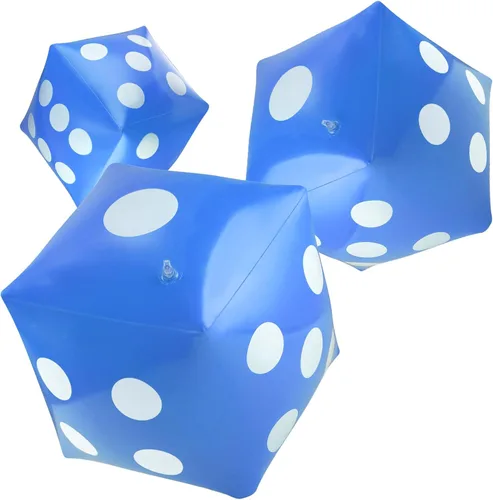 Miniatura 13 de Blulu Paquete de 3 Dados Inflables Grandes Dados Inflables Gigantes Jumbo para Juegos de Mesa en Interiores y Exteriores Ludo Favor de Fiesta