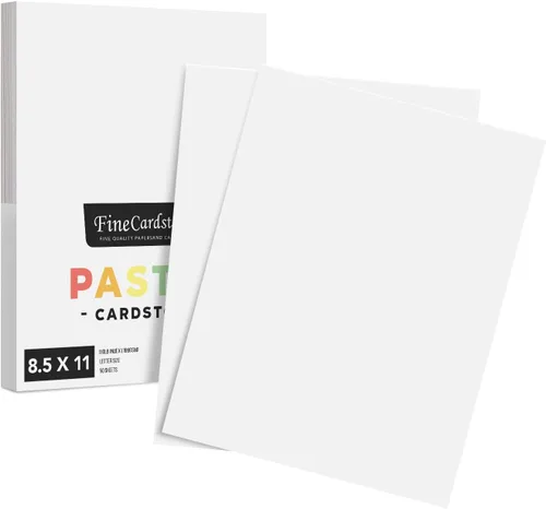Miniatura 9 de Papel de cartulina azul pastel de 8.5 x 11 pulgadas, ideal para artes y manualidades, invitaciones de boda, tarjetas e impresión de papelería, papel