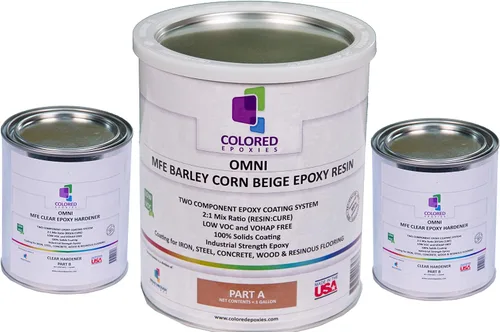 colored epoxies Resina Epoxi Barley Corn Beige para Encimeras de Bar, Superficies de Mesa, Madera, Concreto, Arte y Manualidades con Epoxi 1.5