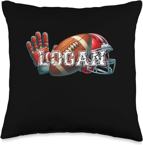 Miniatura 5 de Logan Football - Almohada con nombre personalizado