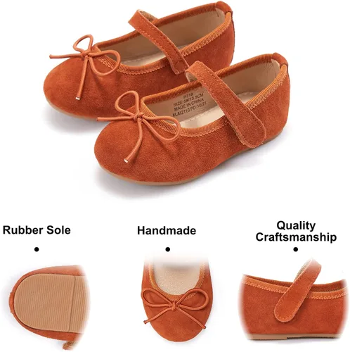Miniatura 4 de Felix & Flora Zapatos de vestir para niña de las flores, zapatos planos de ballet para niñas, para fiestas, escuela, boda