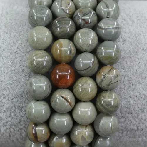 Miniatura 51 de Amandastone Pulsera elástica de cuentas redondas de 0.315 in con piedras preciosas naturales de 7 pulgadas