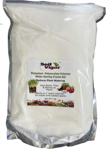 Miniatura 18 de Soil Vigor - Cristales de almacenamiento de agua – Corte el riego en un 50% Hidrogel de polímero súper absorbente para céspedes, jardines