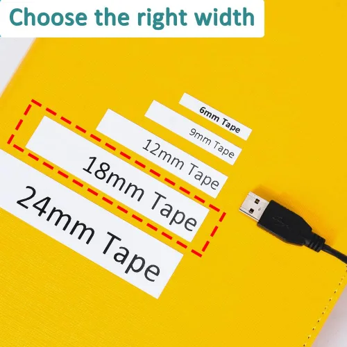 Miniatura 9 de Hehua Cinta de repuesto para rotuladora Brother TZe-141 TZe141 TZ-141 TZ141 compatible con cinta TZe de 0.709 in 0.7 laminado transparente
