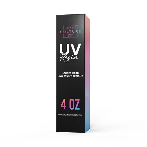 Miniatura 2 de Counter Culture DIY Resina UV transparente, 4 onzas, suministros de arte rápido para revestimiento y fundición, ideal para joyas, llaveros
