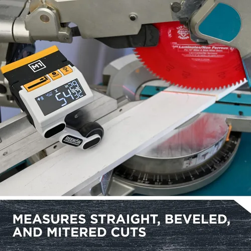 Miniatura 6 de REEKON Herramienta de medición de calibre M1 para sierras ingletadoras: elimina la necesidad de medir y marcar materiales, reduce el tiempo de corte