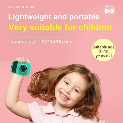 Miniatura 3 de SLuB Cámara para niños, juguetes de cámara para niños, mini cámara digital para niños, cámaras de juguete para niños y niñas, con tarjeta SD 32G