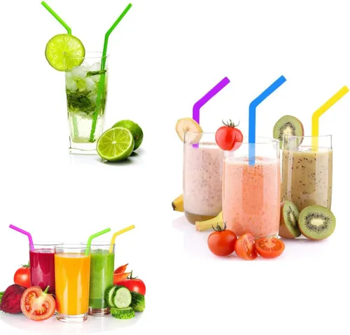 Miniatura 5 de AKOAK Pajitas de silicona reutilizables, sin BPA, extra largas, flexibles, curvas, para vasos de 30 a 20 onzas/Rtic/Yeti, paquete de 8 + 2 cepillos
