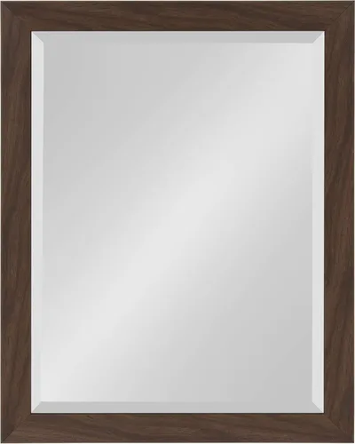 Miniatura 8 de DesignOvation Beatrice - Espejo de pared rectangular decorativo enmarcado, 21 x 27 pulgadas, marrón rústico, espejo rectangular de tocador para uso