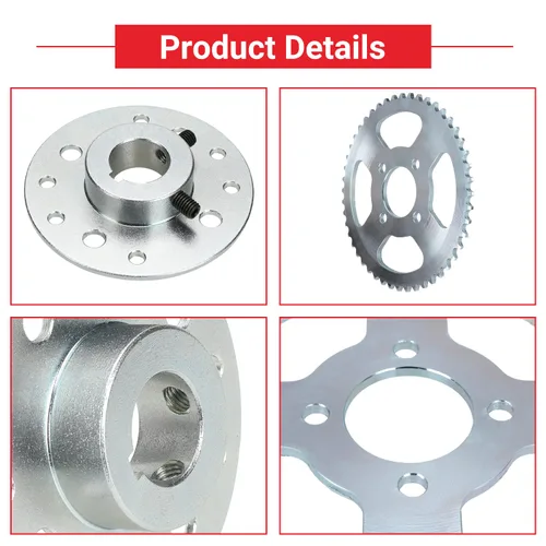 Miniatura 8 de GREHUA Piñón de Cadena Go Kart 40/41/420 de 48 Dientes y Buje con Orificio de 1" y Chavete de 1/4 Compatible con Depredador 212cc 196cc 6.5HP GX160