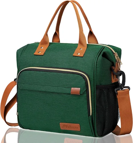 Miniatura 17 de TuErCao - Linda lonchera con forma de fresa para mujeres; bolsas de almuerzo para el trabajo, lonchera pequeña con aislamiento para pícnic, viaje