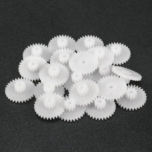 Miniatura 4 de uxcell 20 piezas de engranajes de plástico 30 dientes modelo 30102B engranaje de reducción engranajes de gusano de plástico para RC coche robot motor