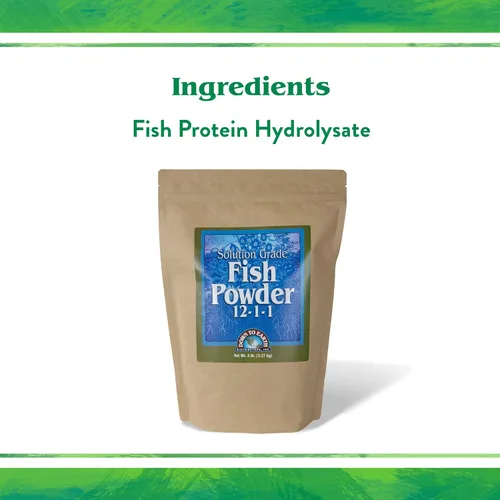 Miniatura 4 de Down to Earth All Natural Fertilizers Polvo de pescado de grado orgánico – Nitrógeno soluble en agua – Hace hasta 250 galones de fertilizante