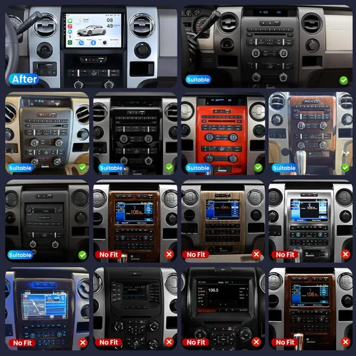 Miniatura 2 de Radio de coche 8Core 4G RAM 64G ROM para Ford F150 2009-2014: actualización de 9 pulgadas 1280 * 800 HD pantalla táctil estéreo - Carplay